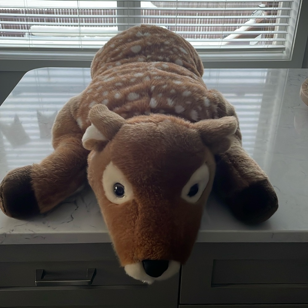 CA International Ltd Jumbo fawn deer stuffed animal. 48” long.